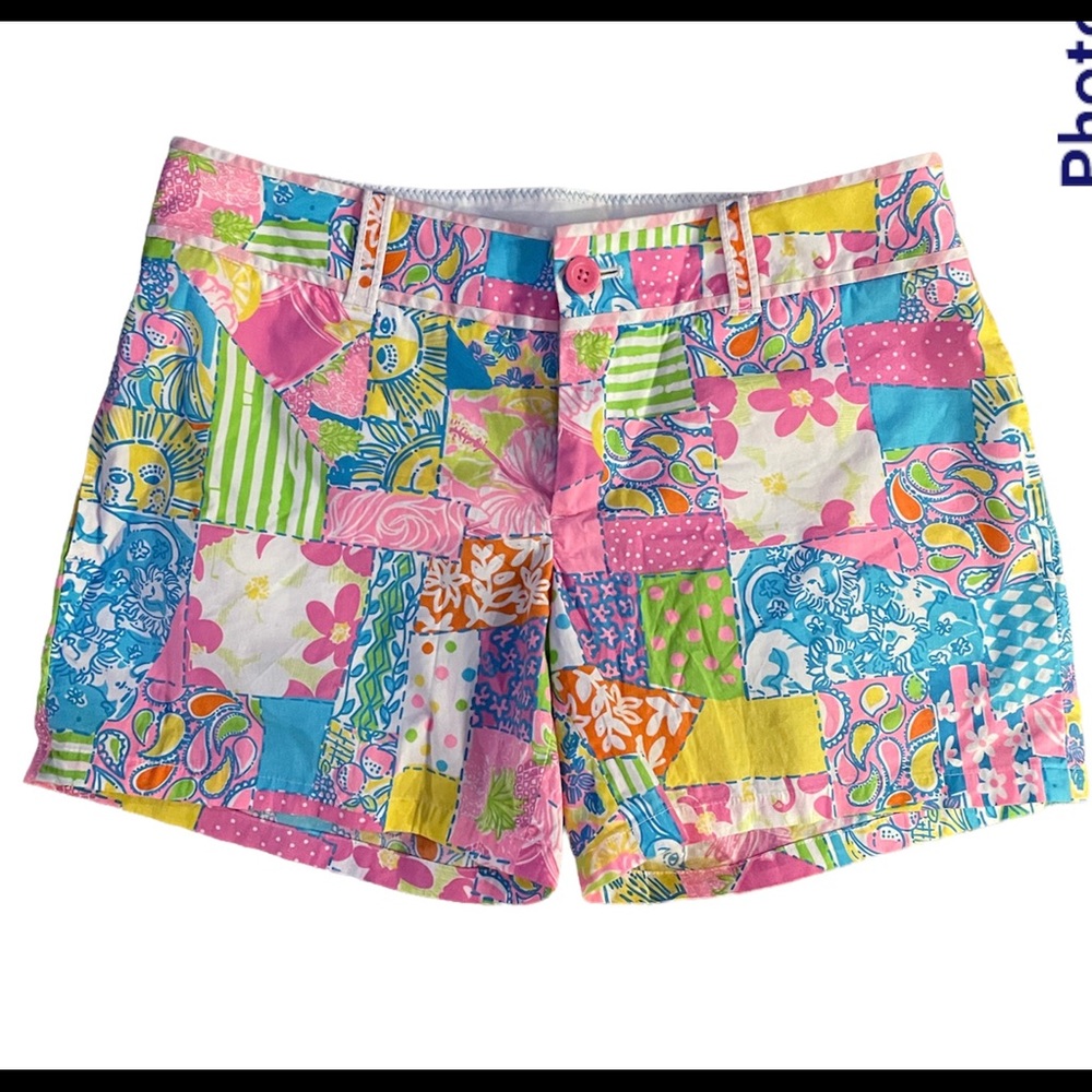 Authentic women’s Lilly Pulitzer Shorts size 4 Patchwork color